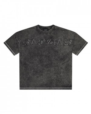 Trapstar Patchwork Script T-Shirt Gri | TS-65252