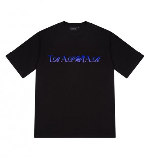 Trapstar Script Fade Negrii Albastri | TS-65027